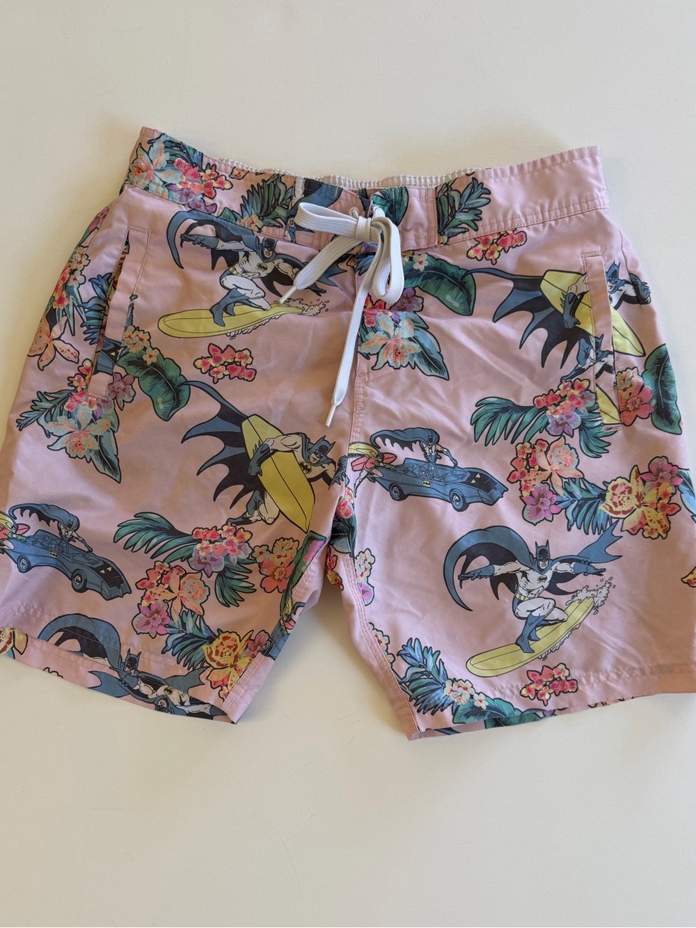 Batman Tropical Surf Print Swim Shorts Medium